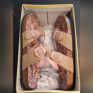 Outwoods Kids Tan and Pink Girls Sandals☆SIZE 5☆ NEW
